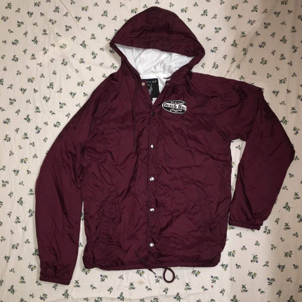Dutch bros Dutch brother Burgundy Wind breaker